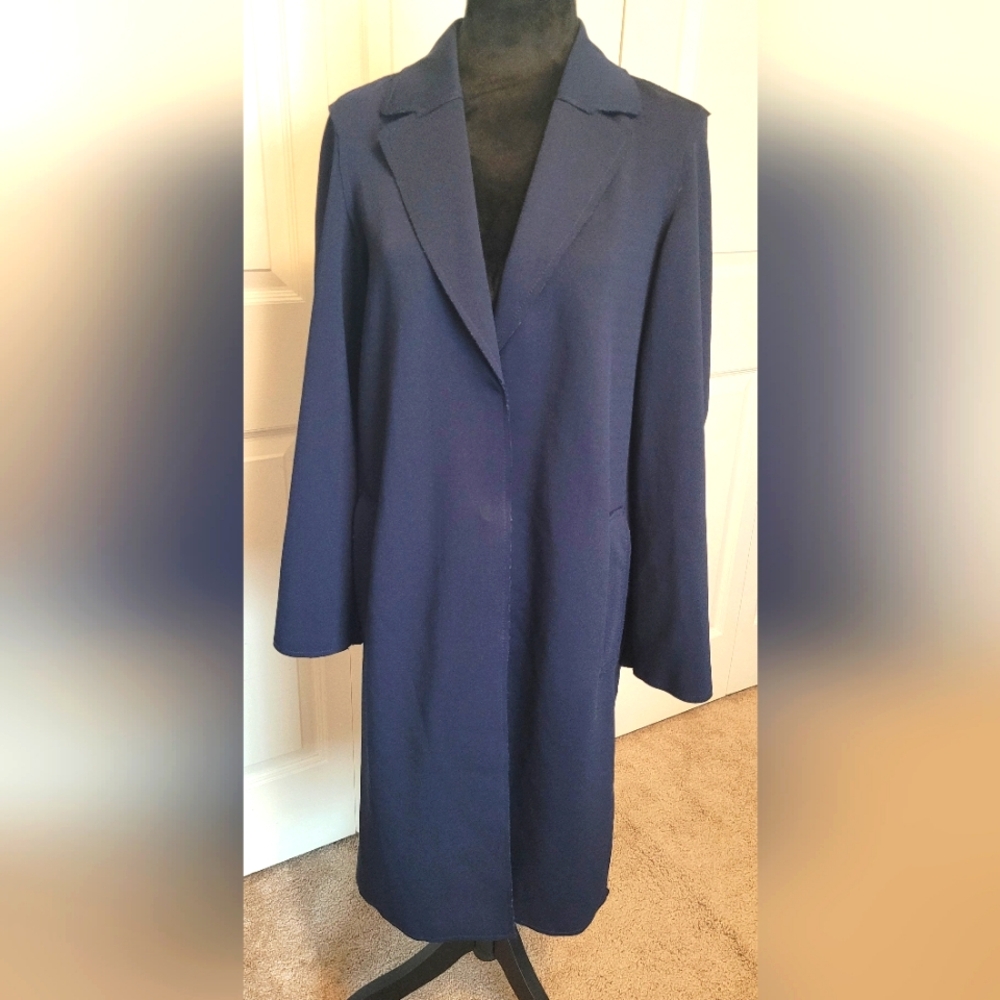 H&M Navy Trench coat SIZE 0 NEW